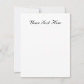 Vincent Van Gogh - Feld mit zwei Kaninchen Kunstfe Einladung (Rückseite)