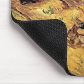 Vincent Van Gogh - Feld mit zwei Kaninchen Kunstfe Mousepad (Ecke)
