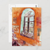 Vincent Van Gogh - Fenster von Vincent's Studio Postkarte (Vorne/Hinten)