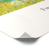 Vincent van Gogh Field mit Irises Art Print Retro Poster (Ecke)