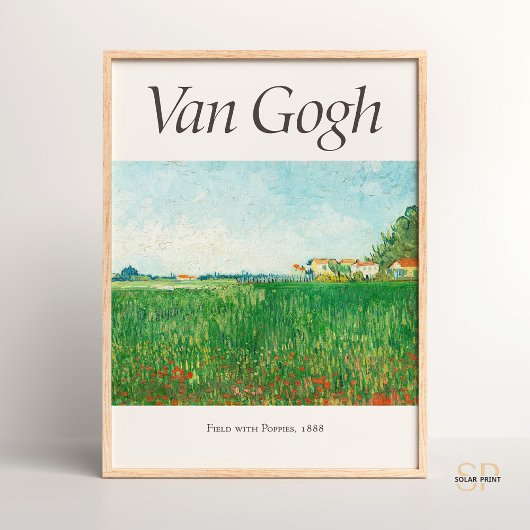 Vincent van Gogh Field mit Poppies Art Print Poster