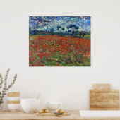 Vincent van Gogh Field of Poppies Poster (Küche)