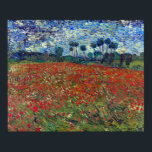 Vincent van Gogh Field of Poppies Poster<br><div class="desc">Ein Mohnfeld,  wie von Vincent van Gogh gemalt.</div>