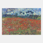 Vincent van Gogh Field of Poppies Poster Geschenkpapier Set (Vorderseite 3)