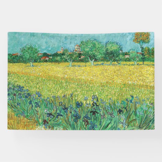 Vincent van Gogh - Field with Irises near Arles Banner (Horizontal)