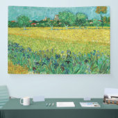 Vincent van Gogh - Field with Irises near Arles Banner (Messe)