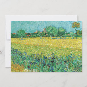 Vincent van Gogh - Field with Irises near Arles Dankeskarte