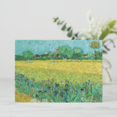Vincent van Gogh - Field with Irises near Arles Dankeskarte (Stehend Vorderseite)