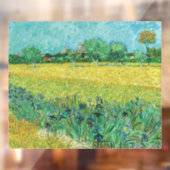 Vincent van Gogh - Field with Irises near Arles Fensteraufkleber (Blatt 2)