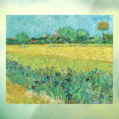 Vincent van Gogh - Field with Irises near Arles Fensteraufkleber (Blatt 3)