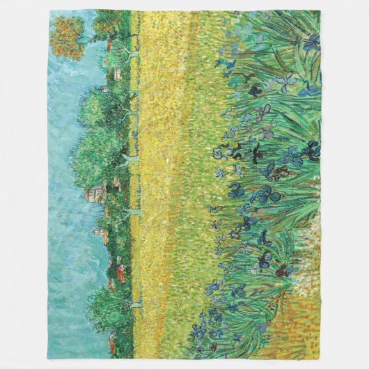 Vincent van Gogh - Field with Irises near Arles Fleecedecke (Vorderseite)