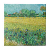 Vincent van Gogh - Field with Irises near Arles Fliese (Vorderseite)