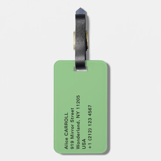 Vincent van Gogh - Field with Irises near Arles Gepäckanhänger (Rückseite vertikal)