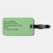 Vincent van Gogh - Field with Irises near Arles Gepäckanhänger (Rückseite horizontal)