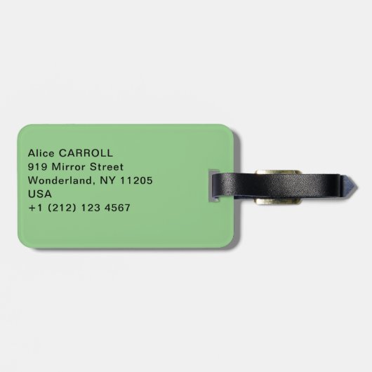 Vincent van Gogh - Field with Irises near Arles Gepäckanhänger (Rückseite horizontal)