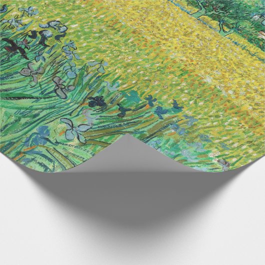 Vincent van Gogh - Field with Irises near Arles Geschenkpapier (Ecke)