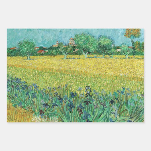 Vincent van Gogh - Field with Irises near Arles Geschenkpapier Set (Vorderseite 3)