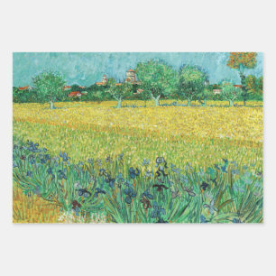 Vincent van Gogh - Field with Irises near Arles Geschenkpapier Set