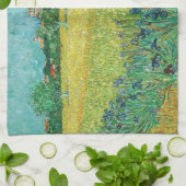 Vincent van Gogh - Field with Irises near Arles Geschirrtuch (Gefaltet)