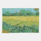 Vincent van Gogh - Field with Irises near Arles Geschirrtuch (Horizontal)