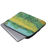 Vincent van Gogh - Field with Irises near Arles Laptopschutzhülle (Vorne Knopf)