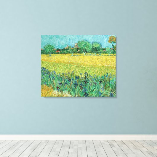 Vincent van Gogh - Field with Irises near Arles Leinwanddruck (Insitu (Holzboden))