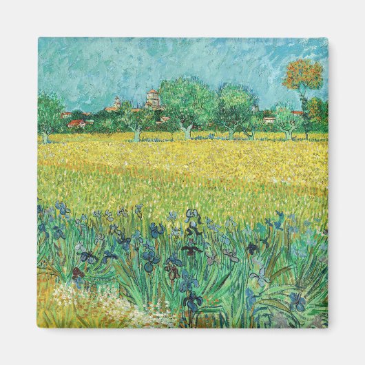Vincent van Gogh - Field with Irises near Arles Magnet (Vorne)