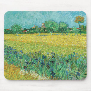 Vincent van Gogh - Field with Irises near Arles Mousepad