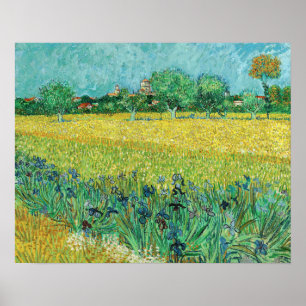 Vincent van Gogh - Field with Irises near Arles Poster