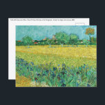 Vincent van Gogh - Field with Irises near Arles Postkarte<br><div class="desc">Field with Irises near Arles / View of Arles with Irises in the Foreground - Vincent van Gogh,  Oil on Leinwand,  1888</div>