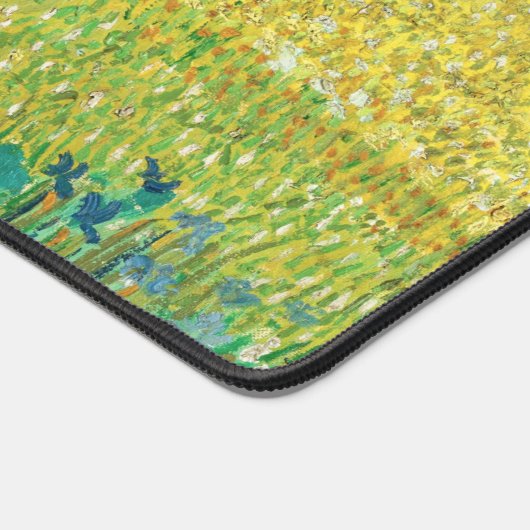 Vincent van Gogh - Field with Irises near Arles Schreibtischunterlage (Ecke)
