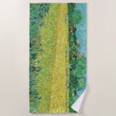 Vincent van Gogh - Field with Irises near Arles Strandtuch (Vorderseite)