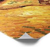 Vincent Van Gogh - Field With Two Rabbits Fine Art Poster (Ecke)