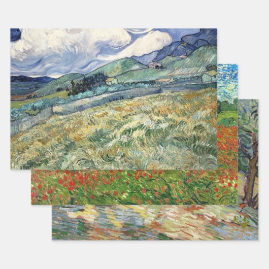 Vincent Van Gogh Fine Art Decoupage Geschenkpapier Set (Set)
