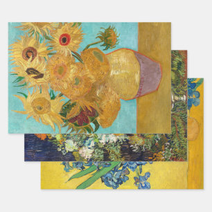 Vincent Van Gogh Fine Art Decoupage Geschenkpapier Set