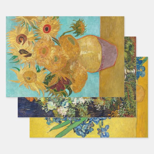 Vincent Van Gogh Fine Art Decoupage Geschenkpapier Set (Set)