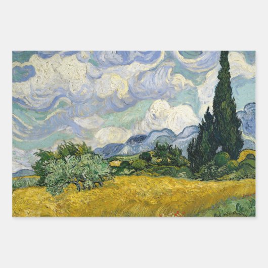 Vincent Van Gogh Fine Art Decoupage Geschenkpapier Set (Vorderseite 3)