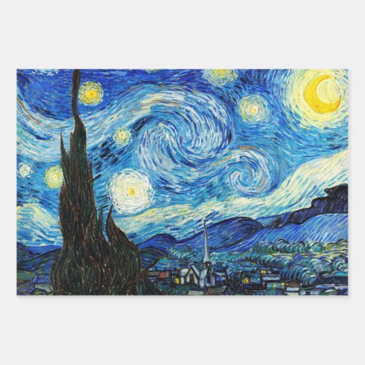 Vincent Van Gogh Fine Art Decoupage Geschenkpapier Set (Vorderseite)