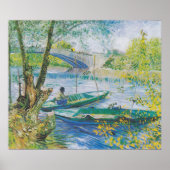 Vincent van Gogh Fischen im Frühling, der Pont Poster (Vorne)