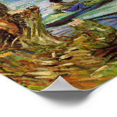 Vincent Van Gogh, Fischen im Frühling Poster (Ecke)