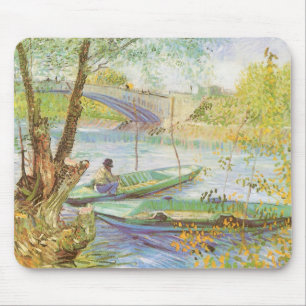 Vincent van Gogh Fischer im Frühjahr, Pont de Clic Mousepad