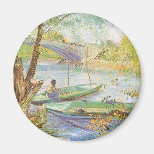 Vincent van Gogh Fischer im Frühling, Pont de Clic Magnet