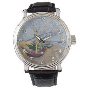 Vincent van Gogh - Fischerboote am Strand Armbanduhr