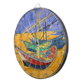 Vincent van Gogh - Fischerboote am Strand Dartscheibe (Vorderseite rechts)