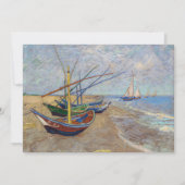 Vincent van Gogh - Fischerboote am Strand Einladung (Vorderseite)