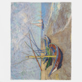 Vincent van Gogh - Fischerboote am Strand Fleecedecke (Vorderseite)