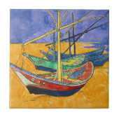 Vincent van Gogh - Fischerboote am Strand Fliese (Vorderseite)