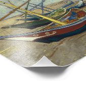 Vincent van Gogh - Fischerboote am Strand Fotodruck (Ecke)