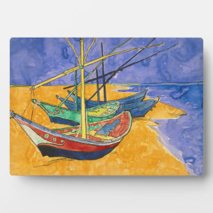Vincent van Gogh - Fischerboote am Strand Fotoplatte