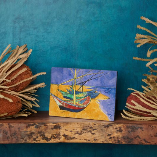 Vincent van Gogh - Fischerboote am Strand Fotoplatte (Seite)